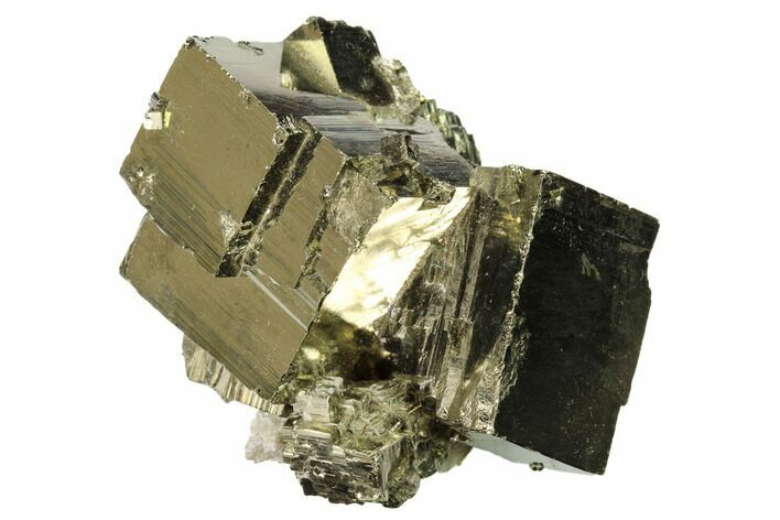 Cubic Pyrite Crystal Cluster - Peru #167701